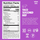 Chomps Taco Beef Jerky Snack Sticks - Grass-Fed, Keto, Gluten-Free, 10g Protein, 10-Pack, 1.15 Ounce