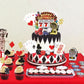 Atiloy  card-style Cake Topper Set - 24 Pieces, Mini Toy Slot Machine, Small, Plastic, Red/Black/White