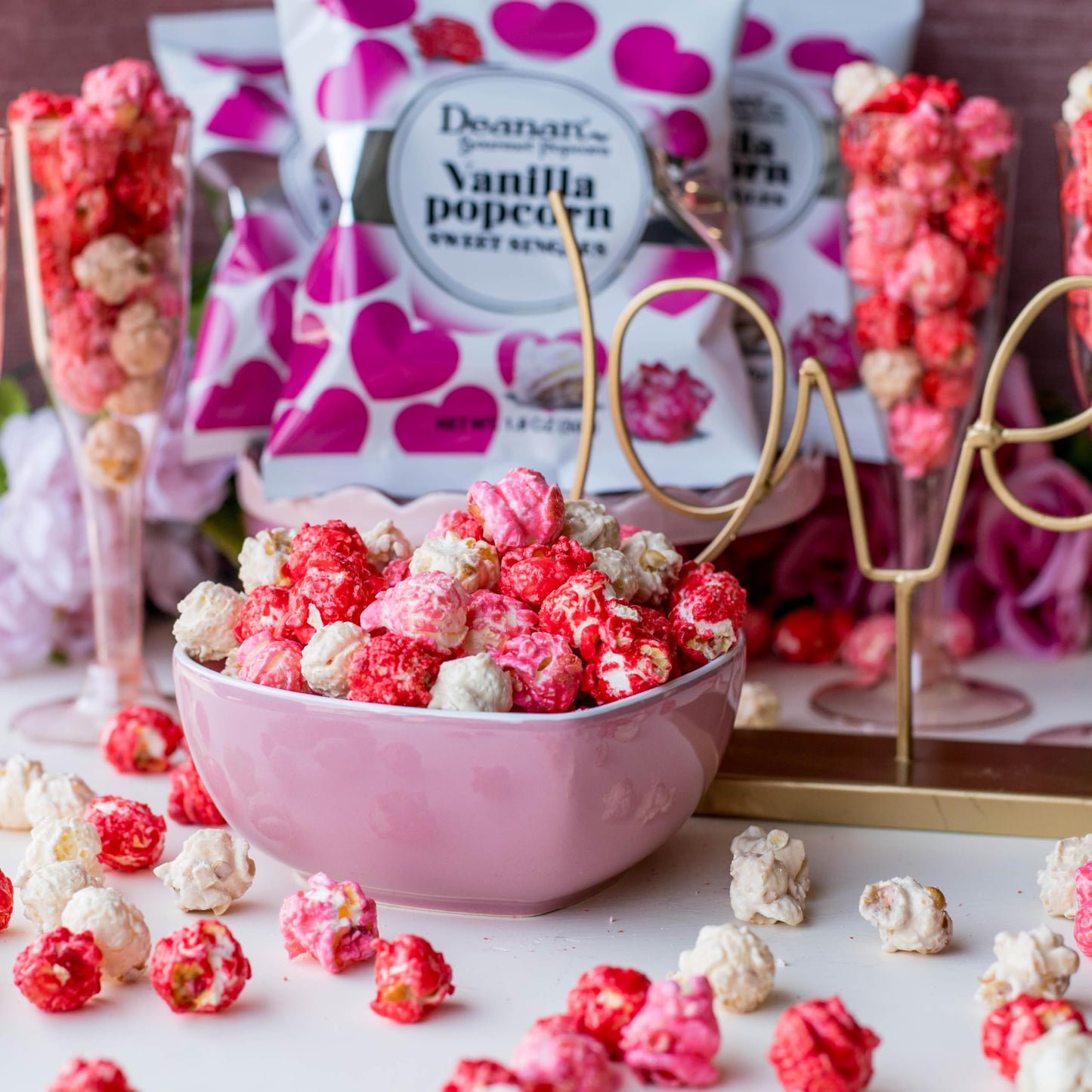Deanan Hearts Vanilla Popcorn 12 Count (1.5 Cup Ea)