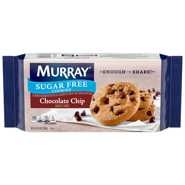 Murray Sugar Free Cookies, Chocolate Chip, 8.8 Ounce Tray, Pack of 12