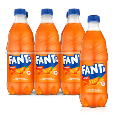 Fanta Orange Soda Soft Drink, 16.9 Fl Oz (Pack of 6), Model 049000031683, Orange