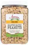 Aurora Products Organic Roasted & Salted Peanuts, 44 Oz