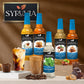 Syruvia Sugar-Free Pomegranate Syrup - 25.4 fl oz. enhanced Flavoring Syrup. 0 Calories  Kosher  and Gluten-Free. Ideal for Enhancing Tea  Italian Sodas  Beverages  Desserts  Ice Cream  Cocktails  and Mocktails.