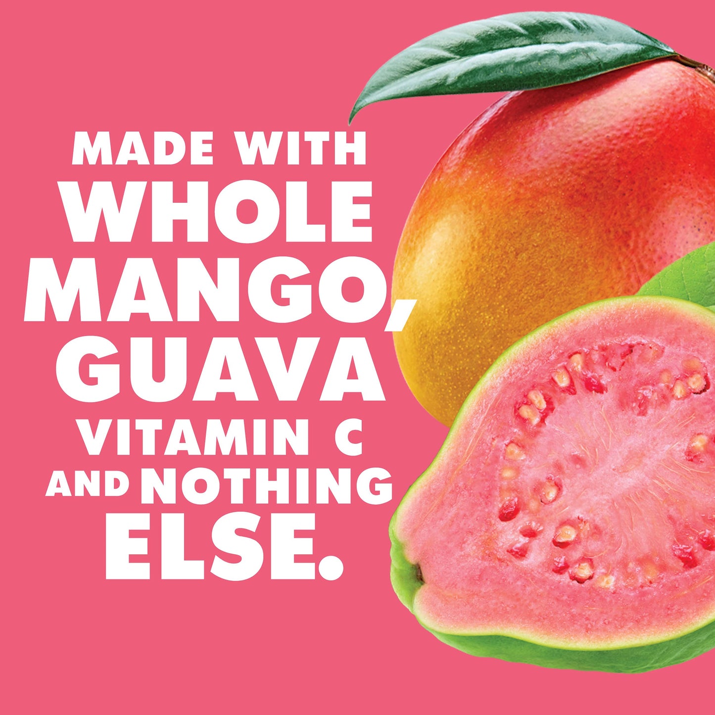Solely - Organic Mango & Guava Whole Fruit Gummies (Pack Of 8 Boxes, 5 Bags Per Box) - Real Fresh Fruit - Healthy Snacks For Adu