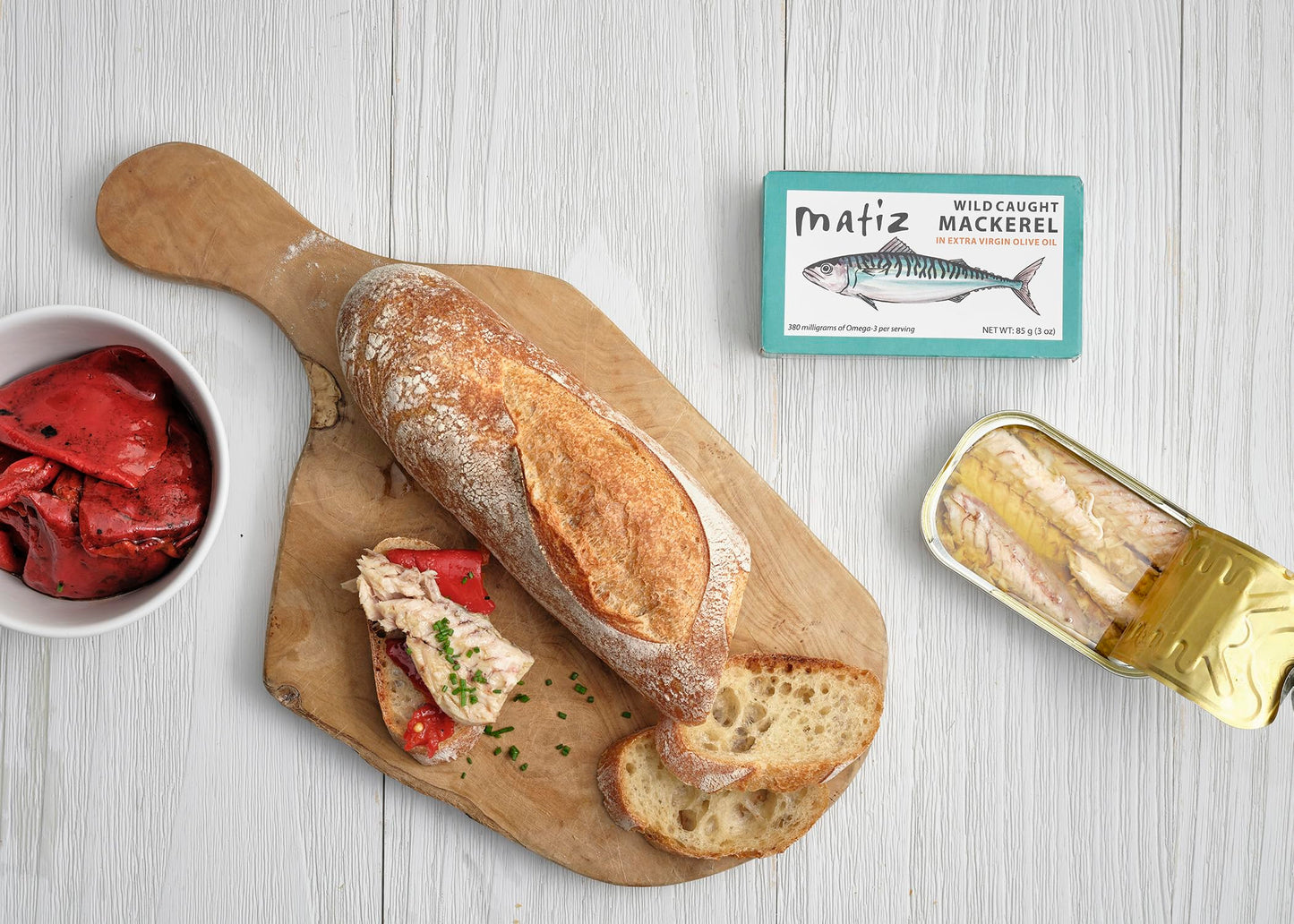 Matiz Mackerel in Extra Virgin Olive Oil, 3 Ounces, Wild Caught Spanish Fish