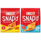 Cheez-It Snap d, Cheese Crackers Chips, Thin Crisps, Lunch Snacks, Variety Pack, 22.5oz Box (3 Bags)