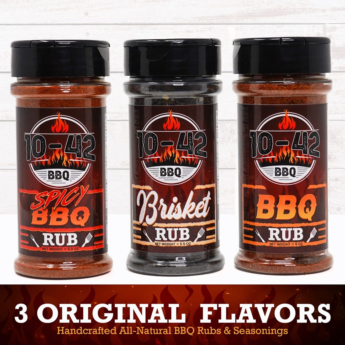Five Star Seasonings BBQ Variety Pack - Dry Rub Seasoning Set for Ribs, Chicken & More - 5.5 Ounce (Pack of 3)