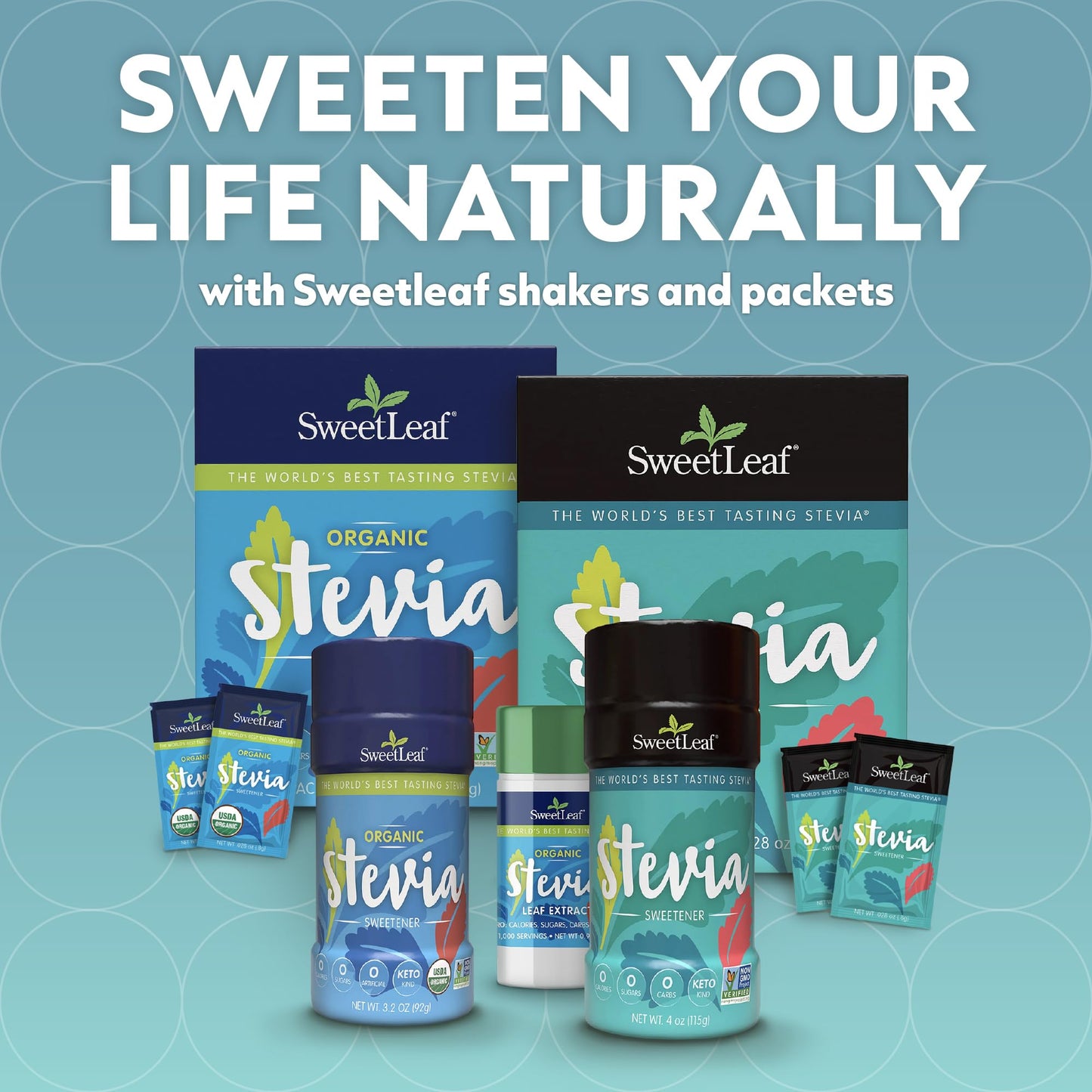 SweetLeaf Stevia Powder Packets - Zero Calorie Sweetener, Keto Friendly, Non-GMO - 70 Count (Pack of 2)