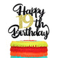 Klionjor 19Th Birthday Cake Topper - Happy Birthday Decoration For 19Th Birthday Party - Gift Plugin (19)