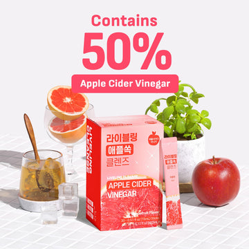 LIVELING Apple Cider Vinegar Drink Stick - G fruit Flavor, Sugar-Free, Low-Calorie, 30 Pack, 0.51 Fl Oz Each