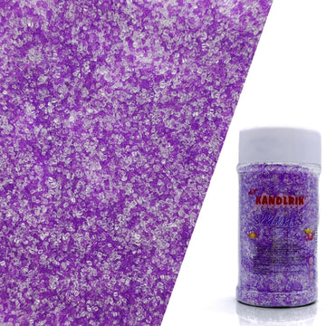 Edible Sanding Sugar Sprinkles for Cookie Decorating, Sugar Sprinkle Mix For Celebration Cakes, Cupcakes, Cookies, 3OZ (Purple&W