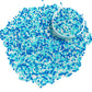 Philaeec Blue And White Nonpareils Sprinkle 2Mm Mini Peals Sprinkle Edible For Cake Decoration Cupcake Topper Cookie Baking Deco