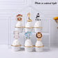 36 Pcs Jungle Animals Cupcake Toppers Lion Monkey Zebra Hippo Giraffe Elephant Forest Theme Cupcake Picks For Safari Animals The