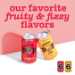 Culture Pop Soda  Fruity Faves Variety Pack  Probiotic Low Sugar Soda  Sparkling Juice Alternative  Non-GMO  Kosher  Gluten-Free  No Stevia (12pk)