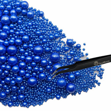 Royal Blue Edible Pearls For Cake Decorating 5.1 Oz | Royal Blue Cake Pearls | Edible Sugar Pearls | Edible Cake Decorations | R