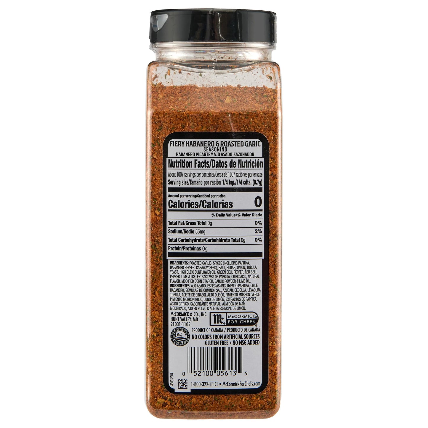 Mccormick Grill Mates Fiery Habanero & Roasted Garlic Seasoning, 24.87 Oz