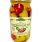 Greek Stuffed Peperoncini Duo - Greek Green And Red Peperoncini Stuffed With Cream Cheese And Feta 32.80Oz