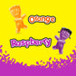 SOUR PATCH KIDS Zombie Orange & Purple Soft & Chewy Halloween Candy, 3.5 oz