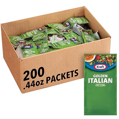 Kraft Golden Italian Salad Dressing Single Serve Packet (0.44 Oz Packets, Pack Of 200)