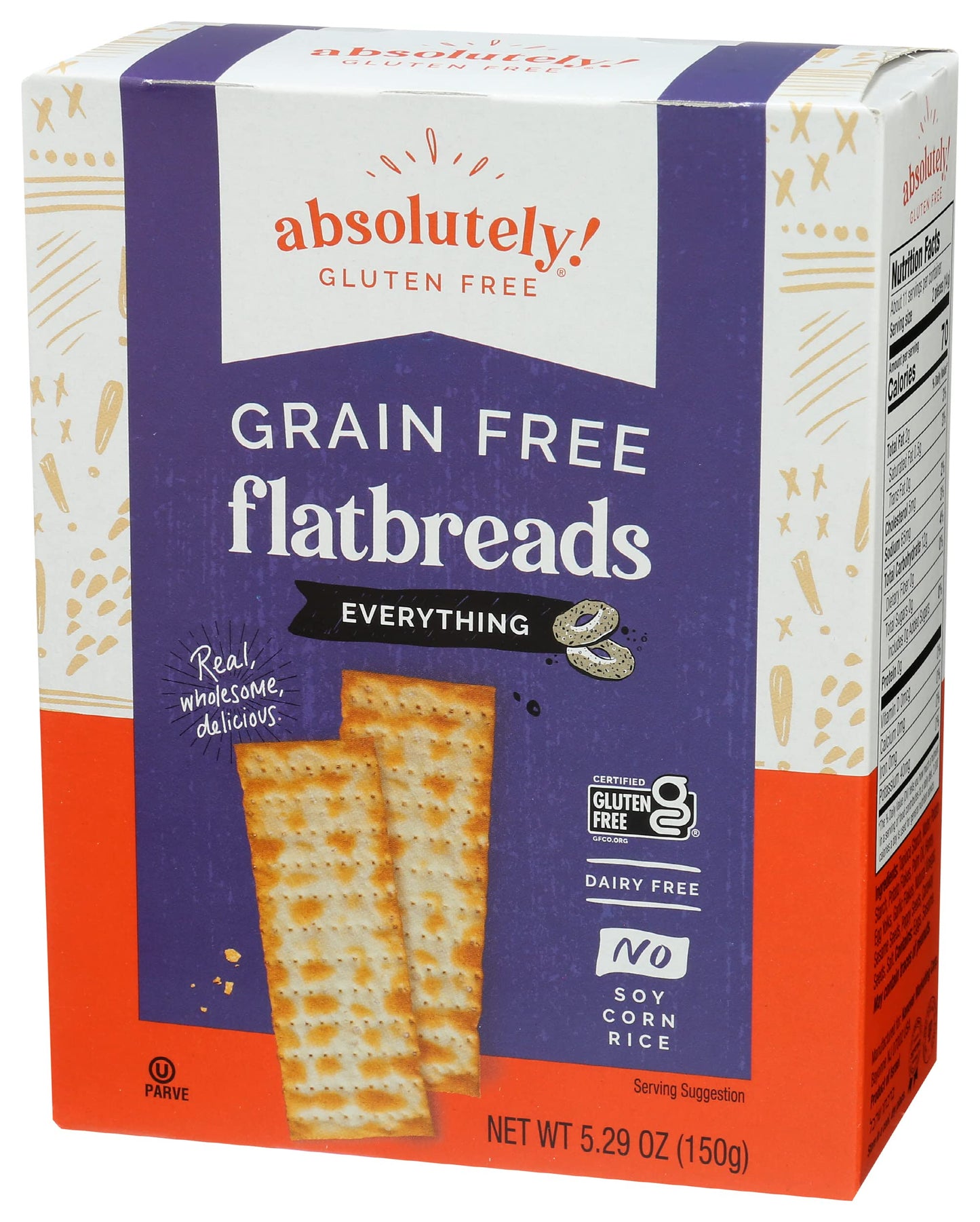 Absolutely gluten Free - Flatbread - Original - case Of 12 - 529 Oz(D0102H5K6BJ)