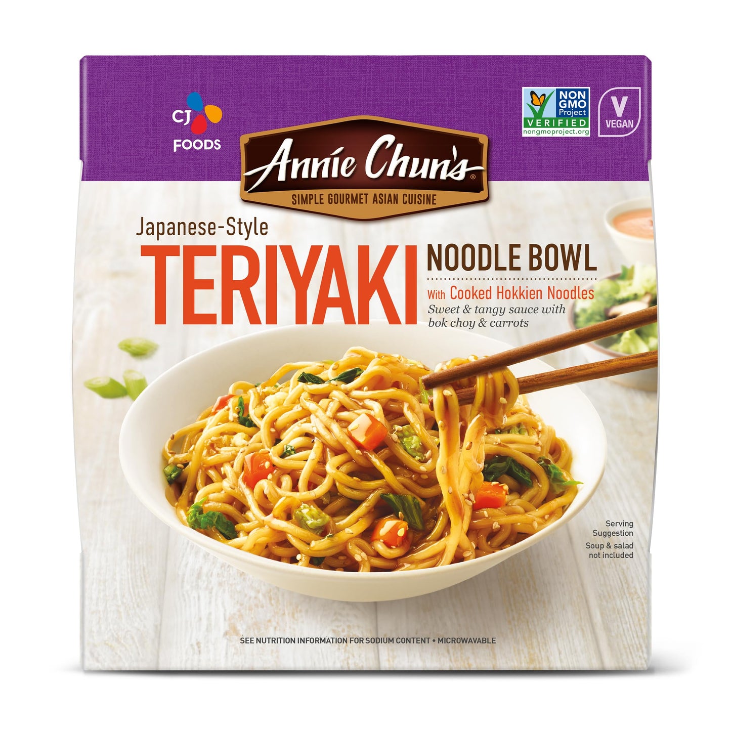 Annie Chuns Noodle Bowl, Japanese-Style Teriyaki, Non Gmo, Vegan, 7.8 Oz (Pack Of 6)