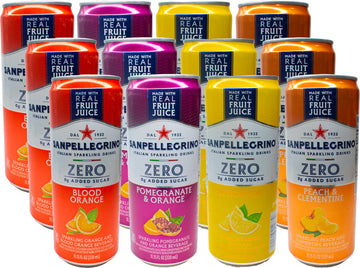 Niro Assortment | San Pellegrino Italian Sparkling Drinks | Zero Sugar | 12 Pack Variety Of 4 Assorted Flavors | Niro Neoprene S