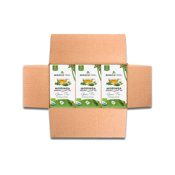 Miracle Tree - 3 Count of Organic Moringa Superfood Tea, 25 Individually Sealed Tea Bags, Green Tea (Keto, Detox, Energy/Immunit