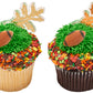 Lucks Dec-Ons Decorations Molded Sugar/Cup-Cake Topper  Football  1.125 Inch  264 Count