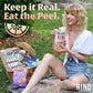 Rind Snacks | Dark Cocoa Sea Salt Coconut Crisps | Dried Fruit Superfood | Snack Chips | All Natural | Low Carbs | High In Fiber