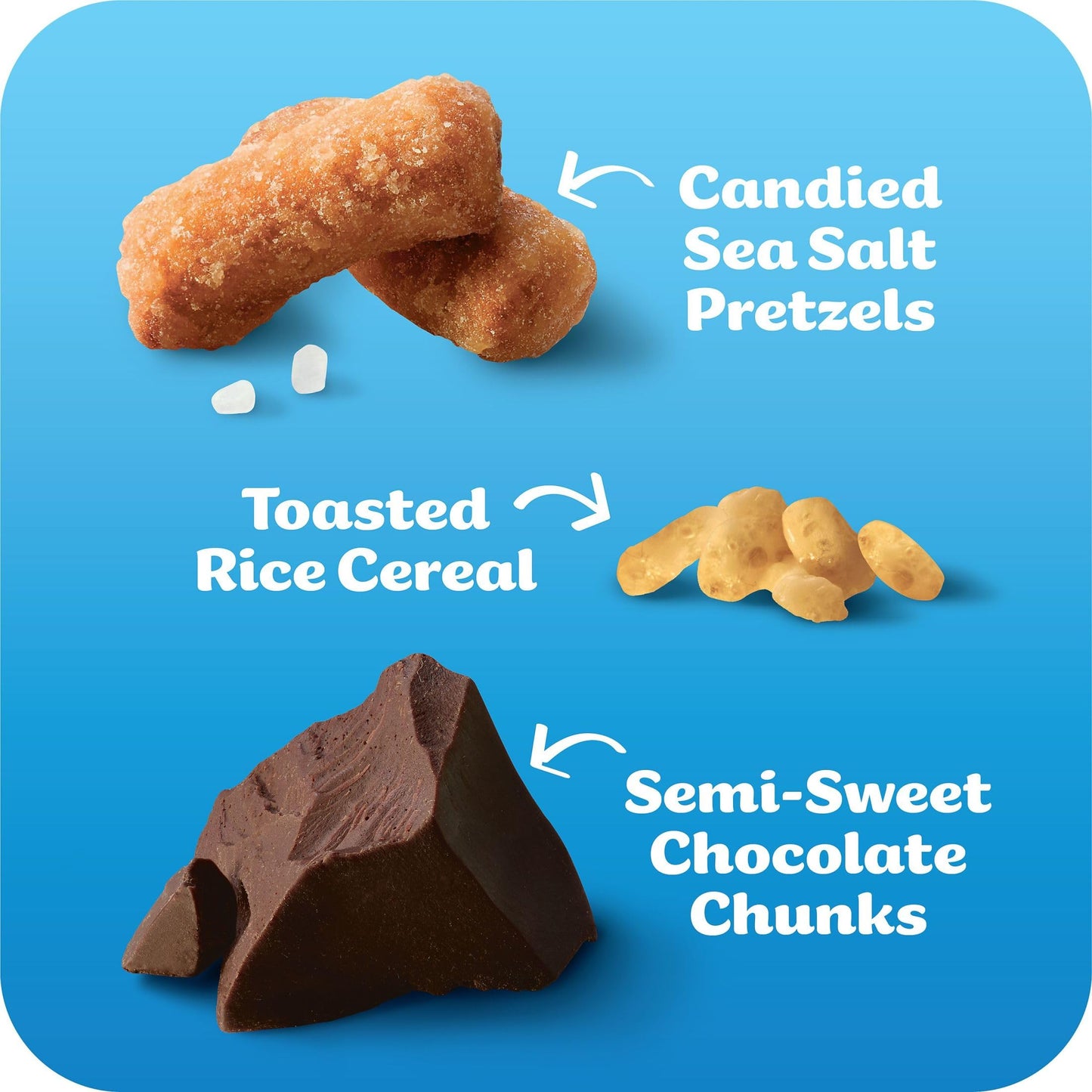 Rice Krispies Treats Bliss Crispy Marshmallow Squares, Snack Bars, Chocolate Sea Salt Pretzel (6 Boxes, 36 Bars)