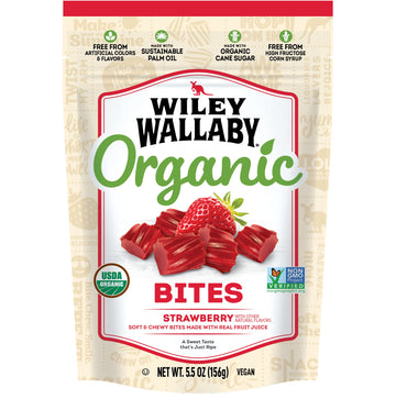 Wiley Wallaby Organic Strawberry Licorice Bites, 55 Oz