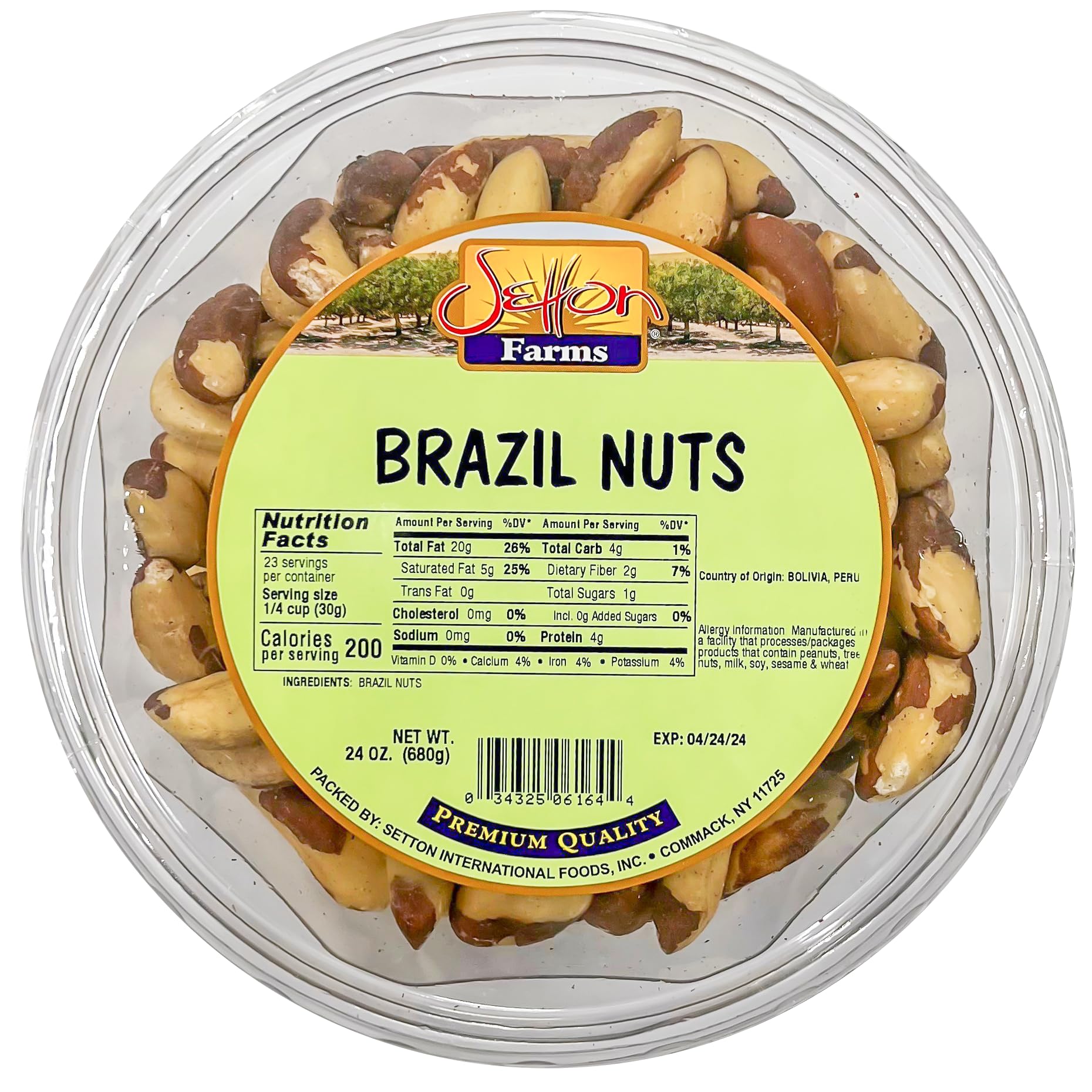 Brazil Nuts | Whole Raw | Non-GMO | enhanced Quality | Bulk Value Size 24 Oz (1.5 Lb.)