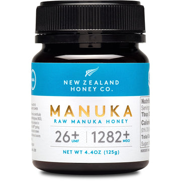New Zealand Honey Co. Raw Manuka Honey Umf 26+ | Mgo 1282+, Umf Certified /4.4Oz