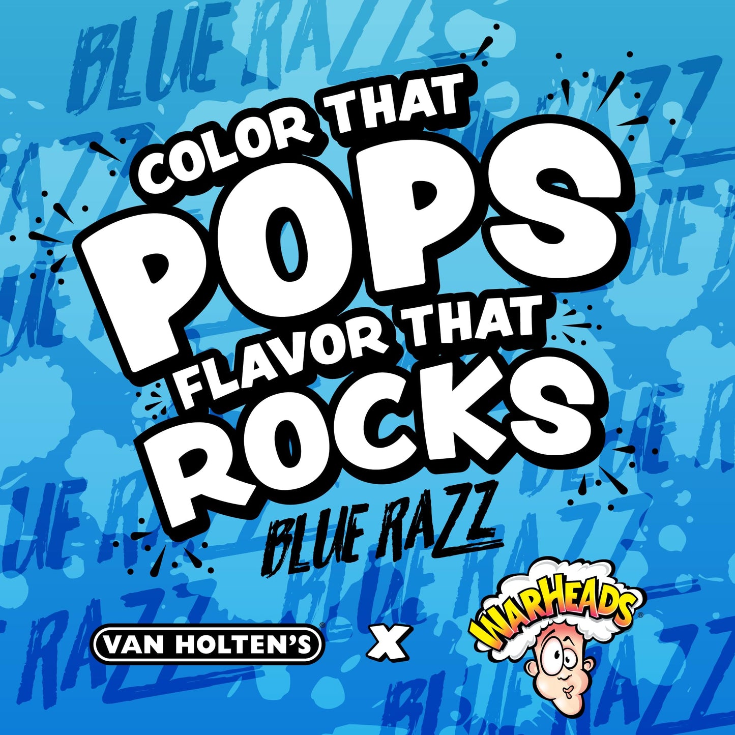 Van Holten'S Pickles - Jumbo Warheads Blue Raspberry Pickle-In-A-Pouch - 12 Pack