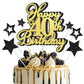 Happy 40th Birthday Cake Topper 40 Birthday Cake Decorations, Happy 40th Birthday Anniversary Party Cake Decorations for Men Wom
