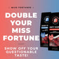MISS FORTUNES Funny Fortune Cookies, Multi-pack of 2 Dozen, Dirty + Sassy, 12 Count (Pack of 2)