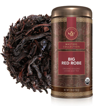Teabloom USDA Organic Big Red Robe Oolong Loose Leaf Tea, Full-bodied Velvety Smooth Texture with Floral and Fruity Notes, 1.76 