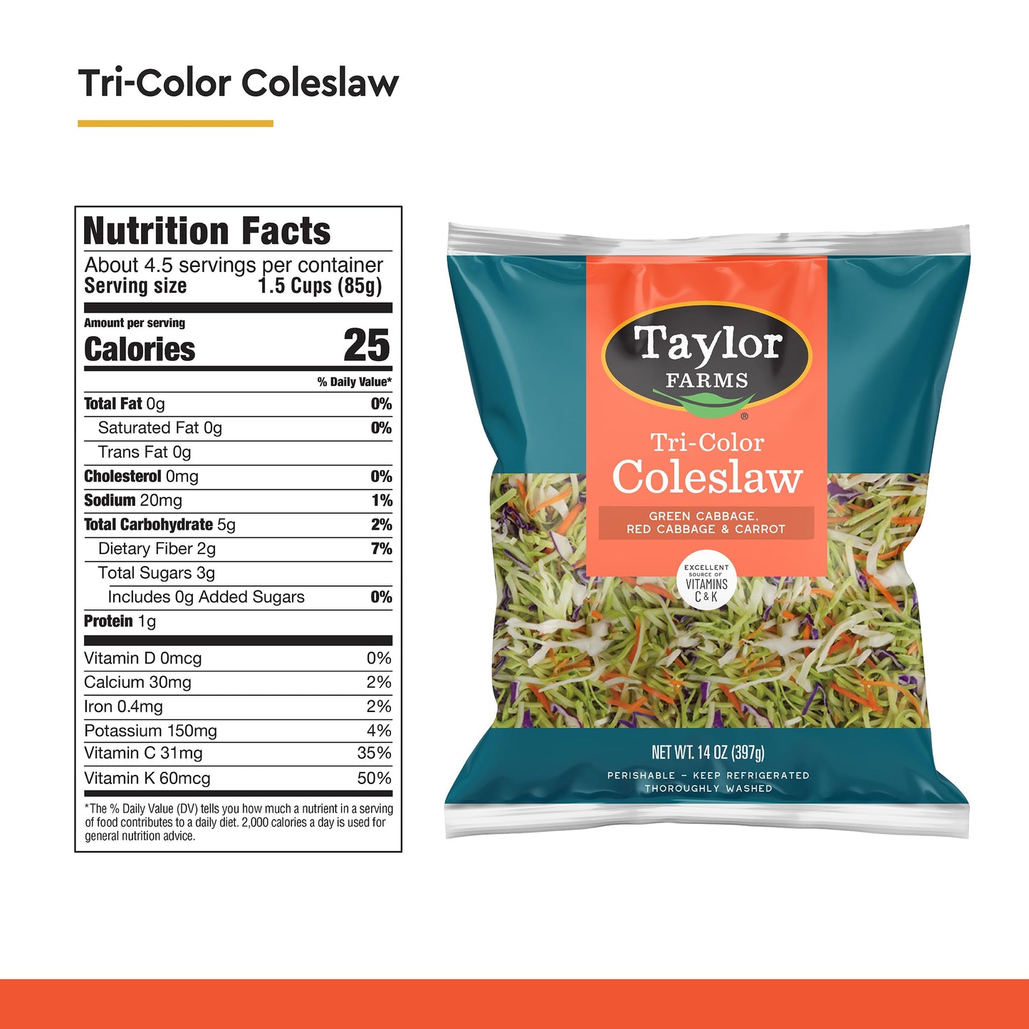 Taylor Farms Coleslaw Kit 14oz