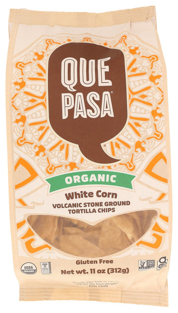 QUE PASA CHIP TORTILLA WHITE ORG 11 OZ