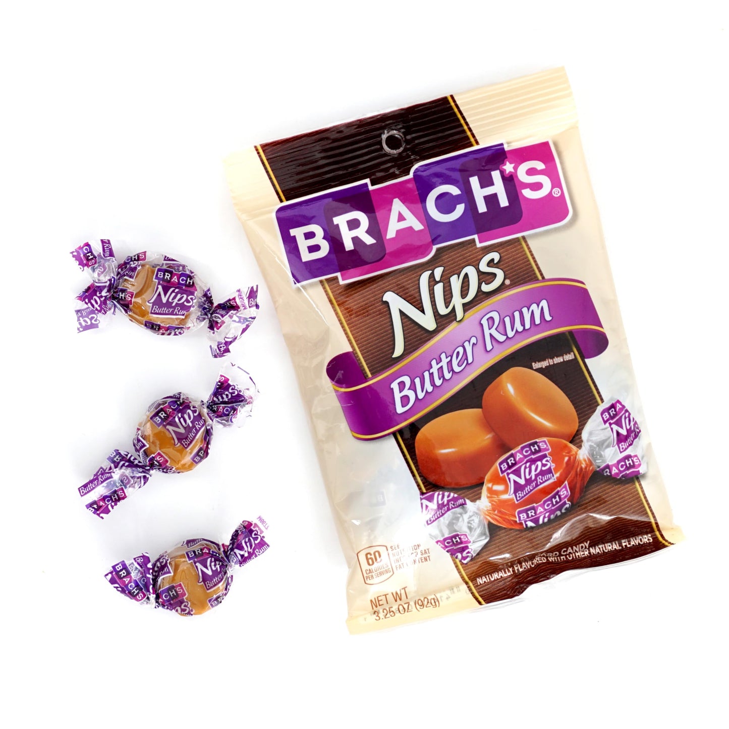 The Hampton Candy Company Nips Hard Candy Variety Pack, 3.25 oz Bags, 3 Pack - Coffee & Classic Hard Caramels
