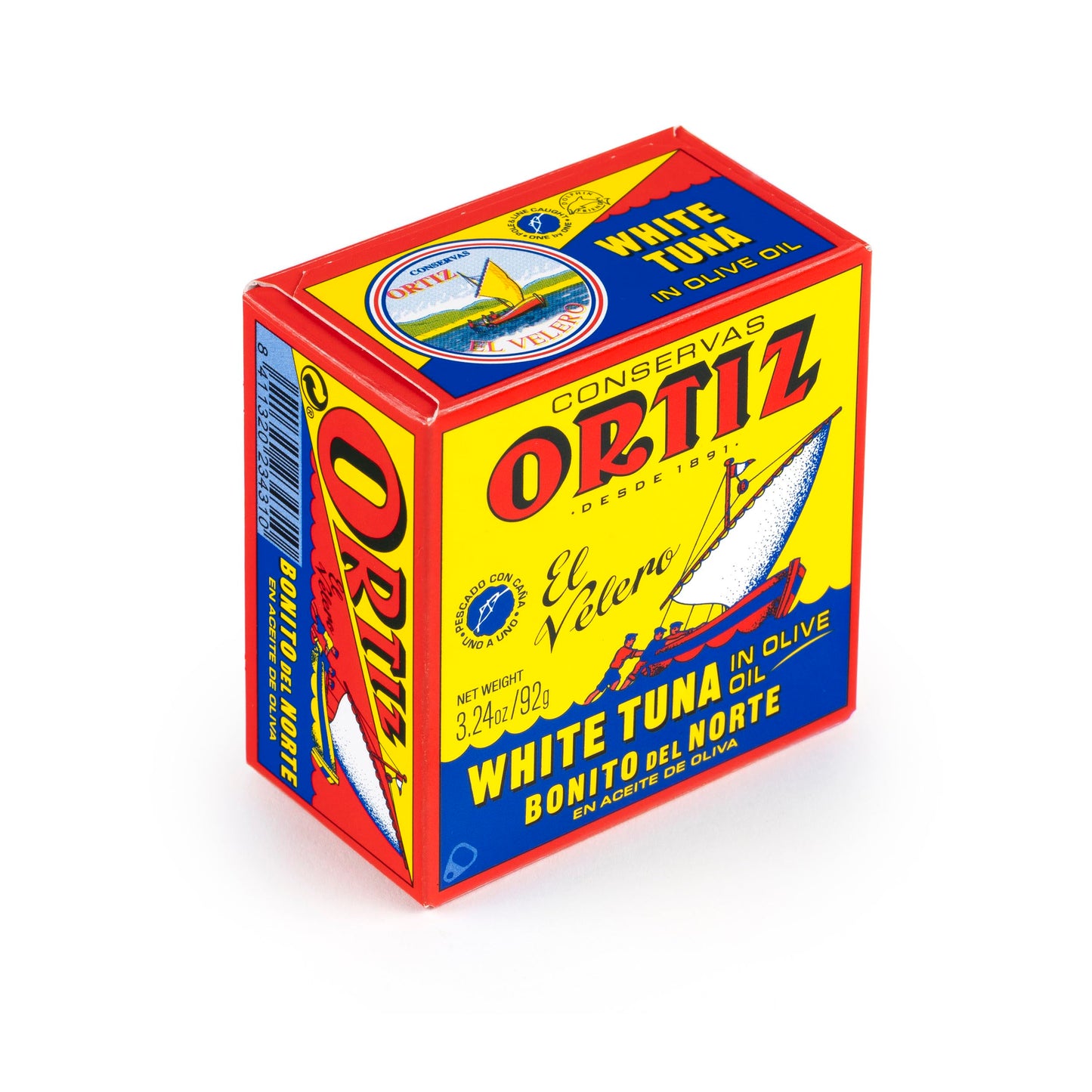Ortiz Tuna In Olive Oil, 3.24Oz Tins 10 Pack | Superior Canned Tuna In Olive Oil | Ortiz White Tuna In Olive Oil [3.95Oz/92Gr X 10 Tins]