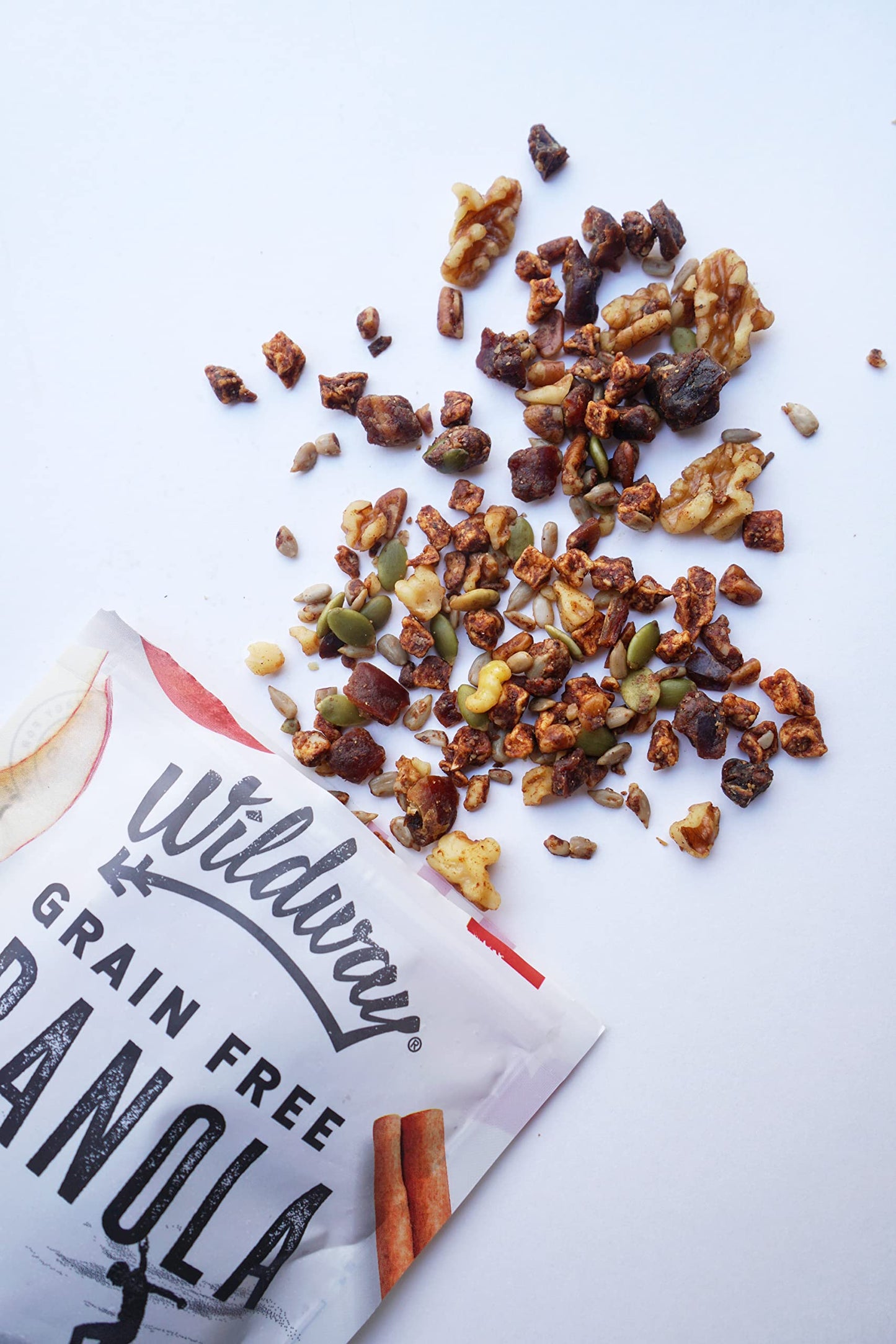 Wildway Apple Cinnamon Keto Granola | Grain-Free Certified Gluten-Free Cereal | Vegan, Low Carb & No Sugar Added | Paleo-Friendl