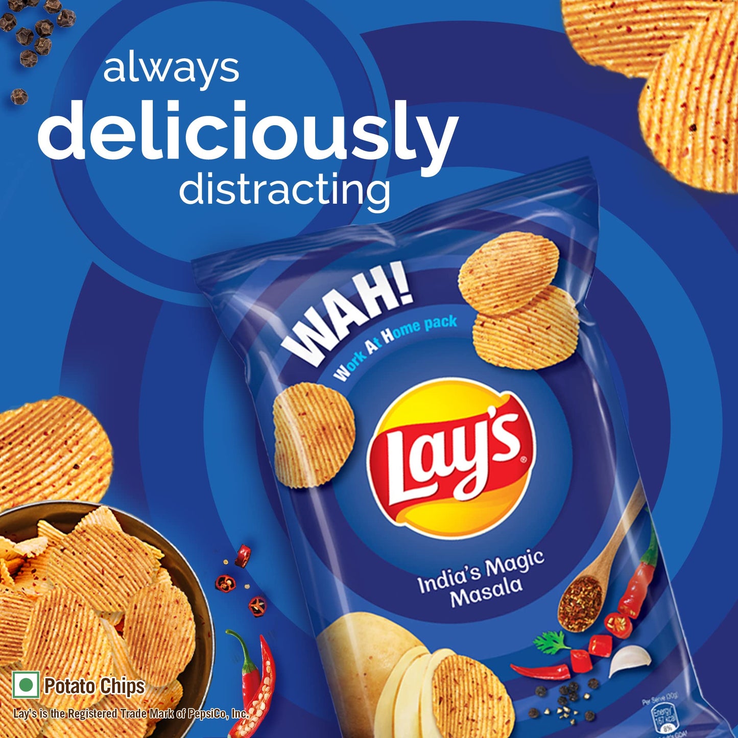 Lays Wafers Magic Masala 52G Pack, India