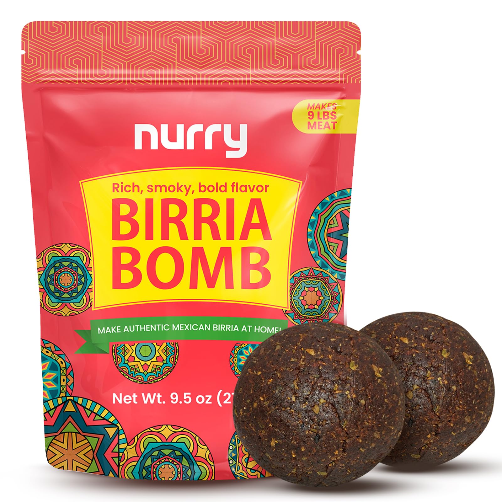 Birria   Balls - Authentic Mexican Spice Birria Mix for a Rich  Smoky  Bold Flavor Experience - 2 Birria  s Per Pack - Cooks up to 9 lbs (4 kg) Meat - Just Add Water And Meat of Your Choice