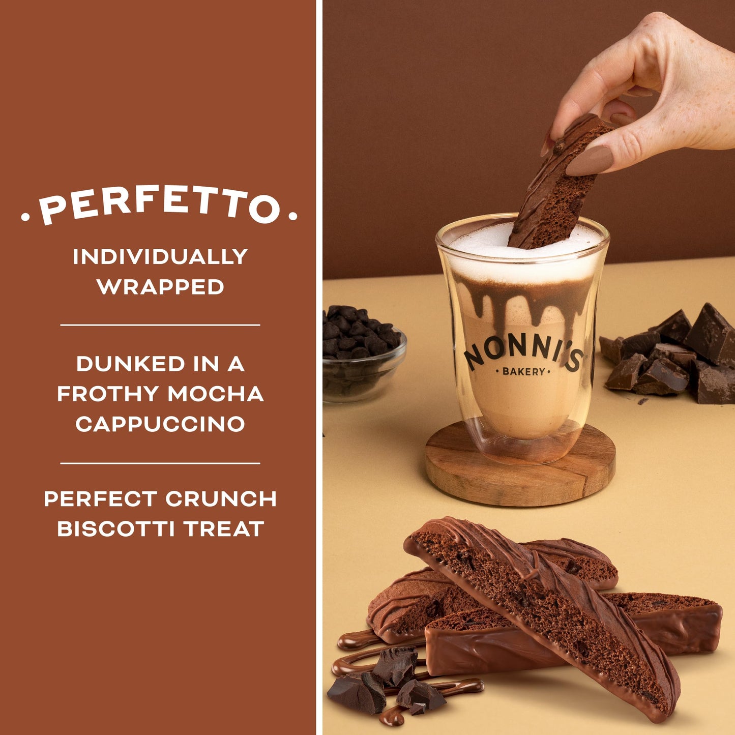 Nonnis Triple Chocolate Biscotti, 1-Pack (6.88 Ounce), Model 197061