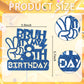 Embhhor Bruh It'S My 8Th Birthday Cake Topper, Dude Bro I'M 8, Boys Happy Birthday Cake Decor, Blue Glitter