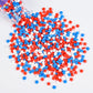 Cobakey Patriotic Sprinkles for Baking, 4th of July Sprinkles for Cupcakes, Red White and Blue Star Candy Perfect for Independen