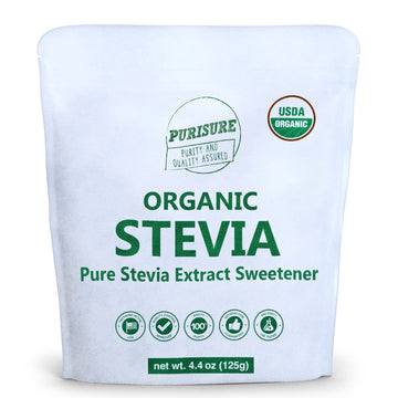 All Natural Organic Stevia Powder 125G (846 Servings) Highly Concentrated Pure Extract No Fillers Additives Or Artificial Ingred