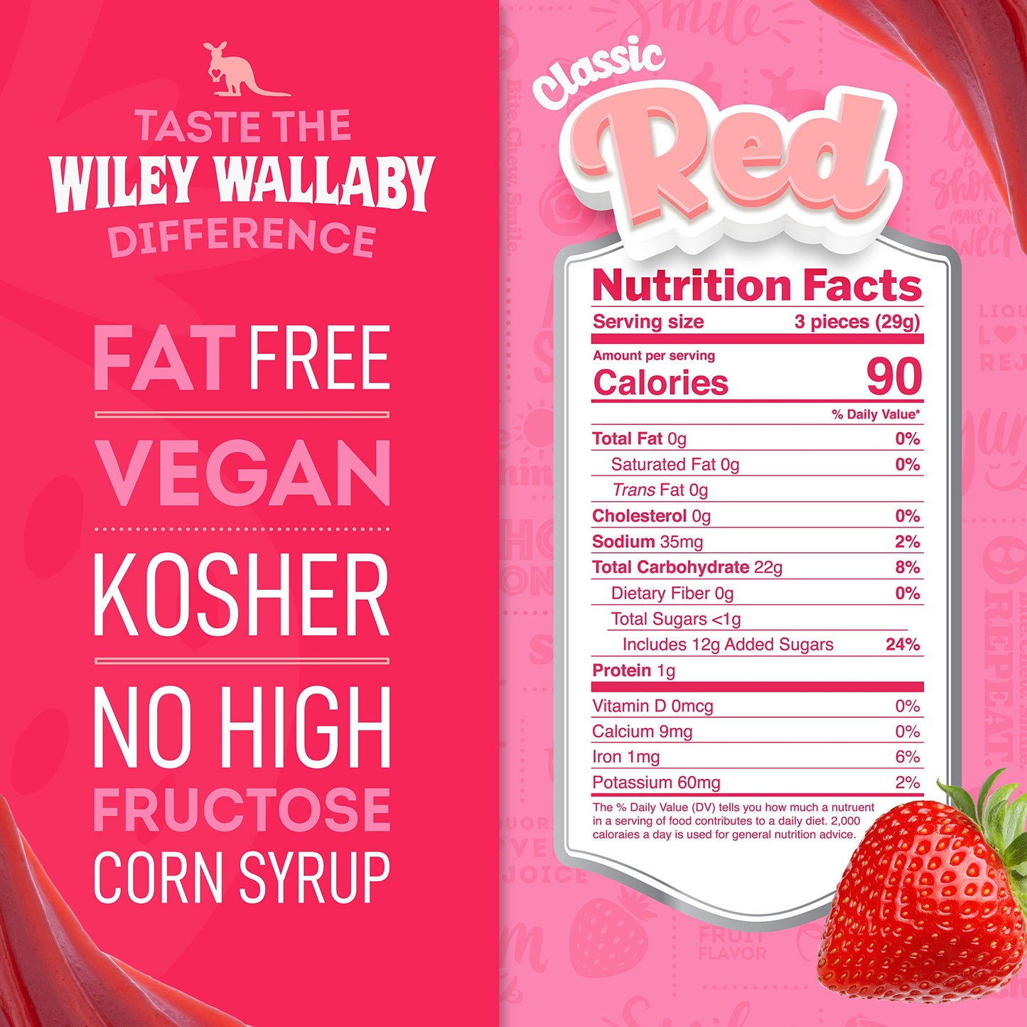 Wiley Wallaby Licorice 10 Ounce Classic Gourmet Soft & Chewy Australian Red Licorice Candy Twists, 10 Pack