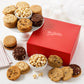 Mrs. Fields Cookie Combo Box - 38 Original Cookies & 2 Bags Toffee Nut Popcorn - Large Assorted Treats